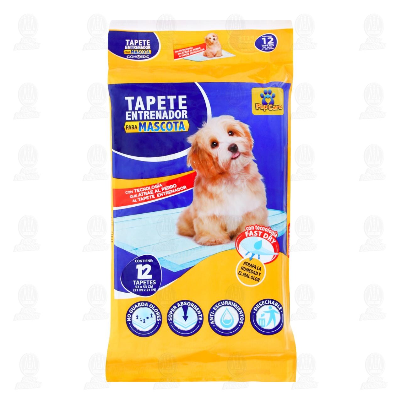 Tapete Entrenador para Mascota Pup Care, 12 pzas.