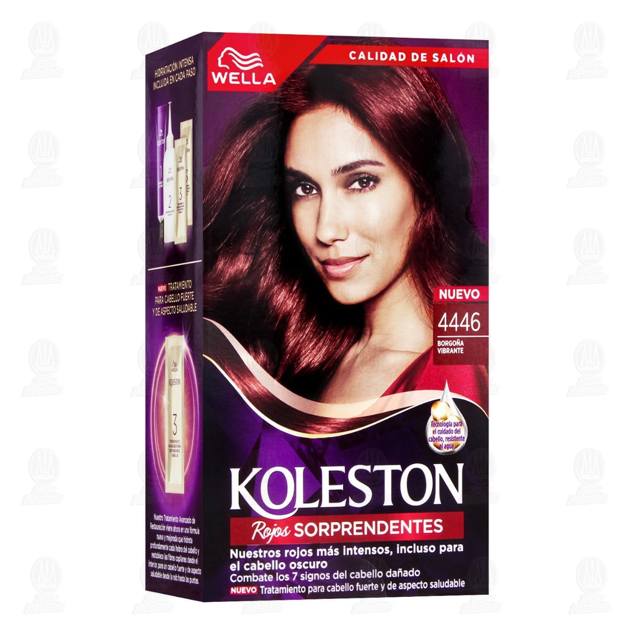Tinte Koleston en Crema Color Borgo&ntilde;a Vibrante (4446), 1 pz.