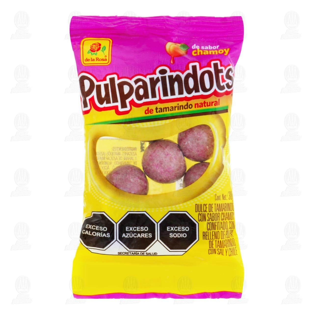 Imagen para Dulce de la Rosa Pulparindots de Tamarindo Sabor Chamoy, 30 gr.