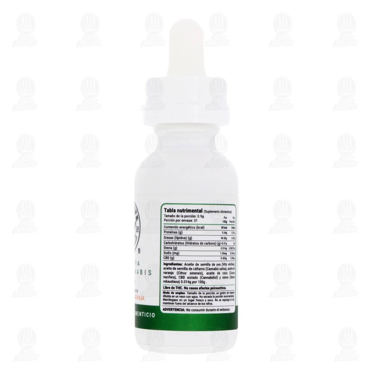 Tintura CBD Life Suplemento Alimenticio Sabor Naranja 125 mg, 30 ml. image number 2