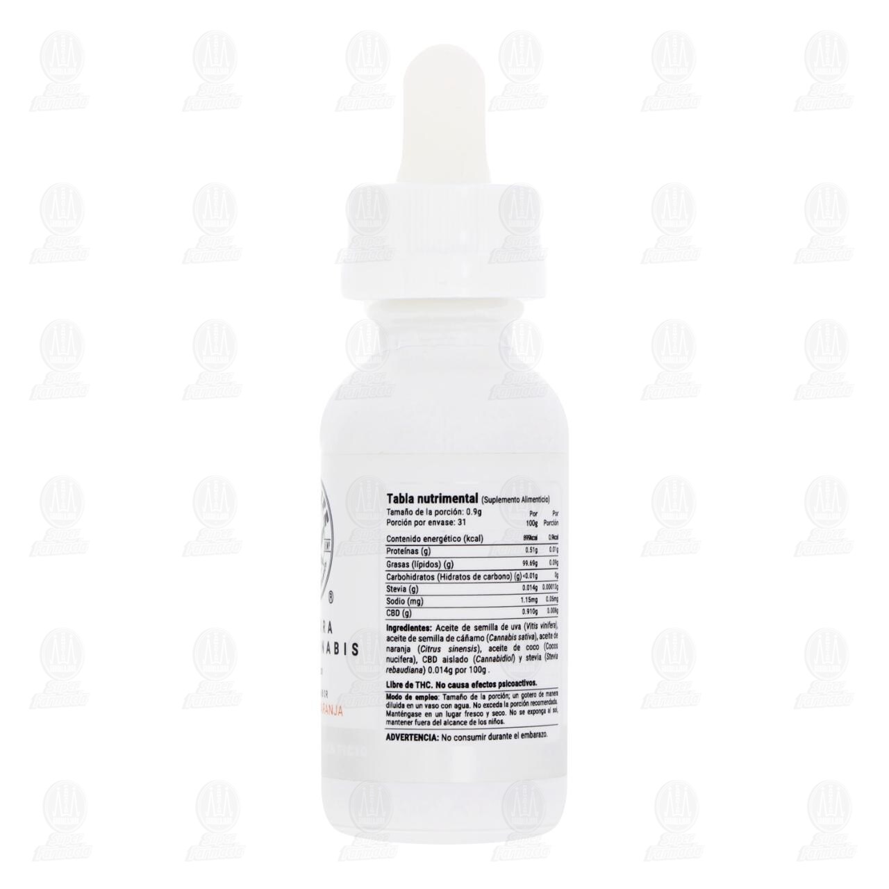Tintura CBD Life Suplemento Alimenticio Sabor Naranja 250 mg, 30 ml. image number 2