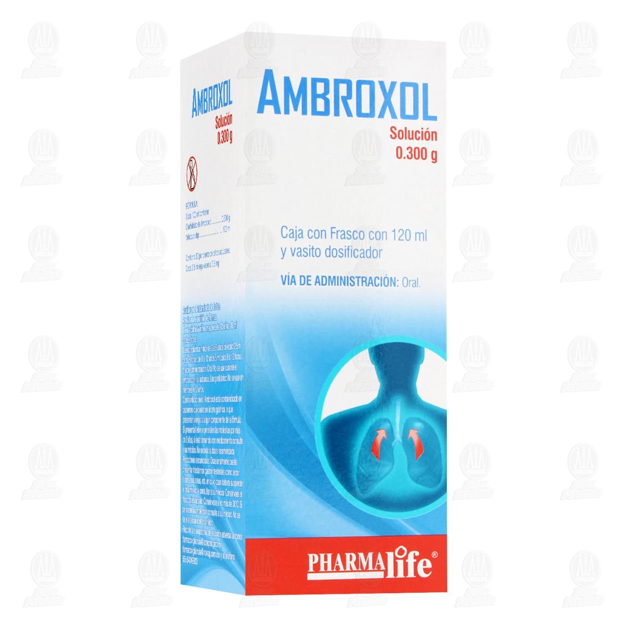 Ambroxol Soluci&oacute;n 0.300 gr, 120 ml Pharmalife. image number 0