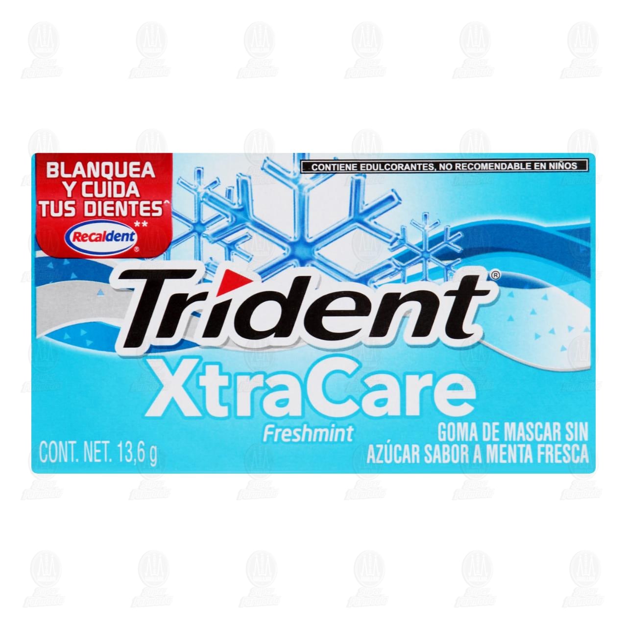 Imagen para Goma de Mascar Trident Xtra Care Freshmint Sabor Menta Fresca, 13.6 gr.