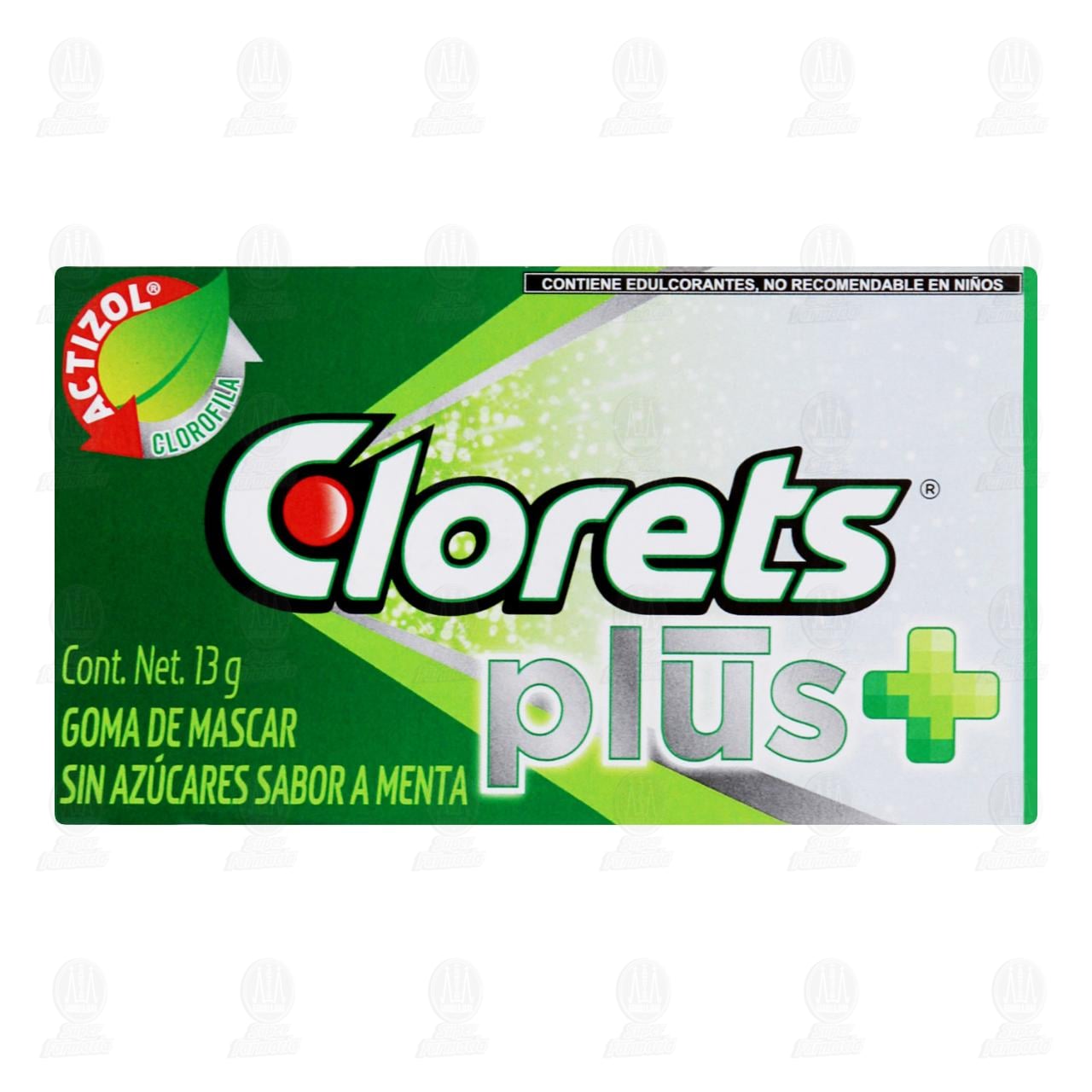Imagen para Goma de Mascar Clorets Plus Sabor Menta, 13 gr.