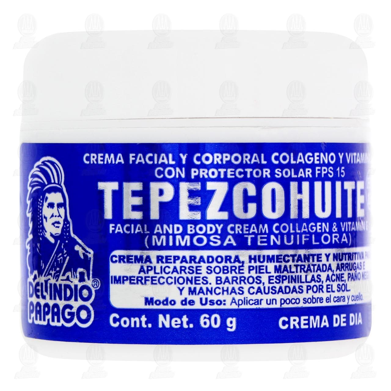 Imagen para Crema Corporal Del Indio Papago de Tepezcohuite para el día, 60 gr.