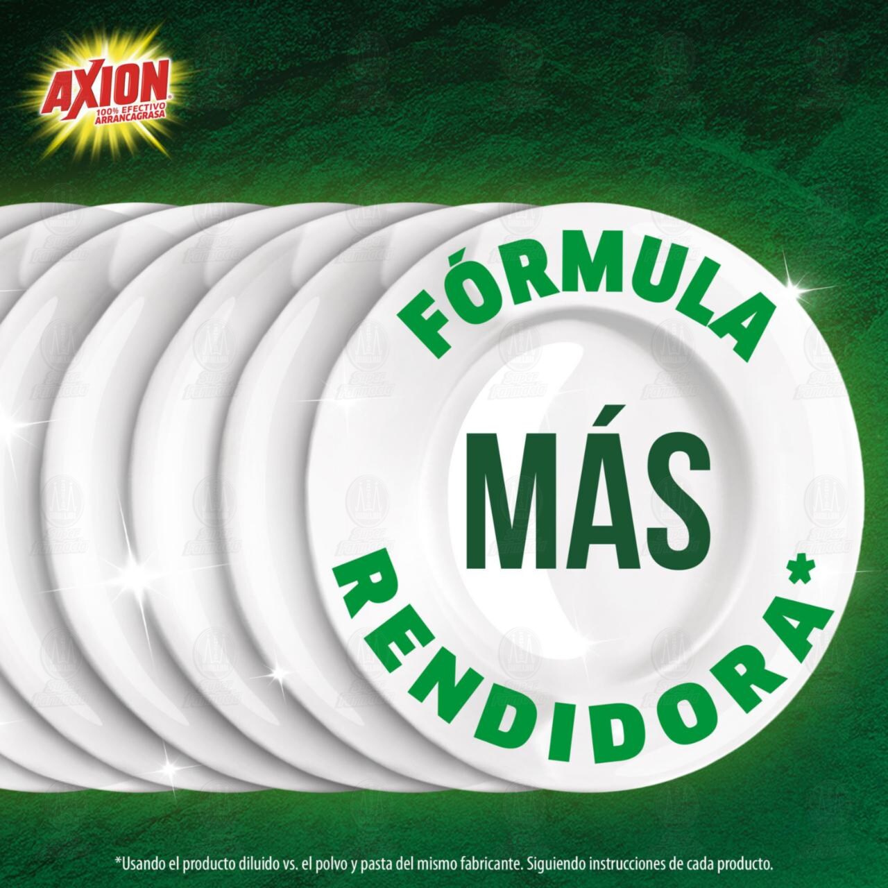 Lavatrastes Axion Limón Líquido, 490 ml. de AXION | Farmacias Guadalajara