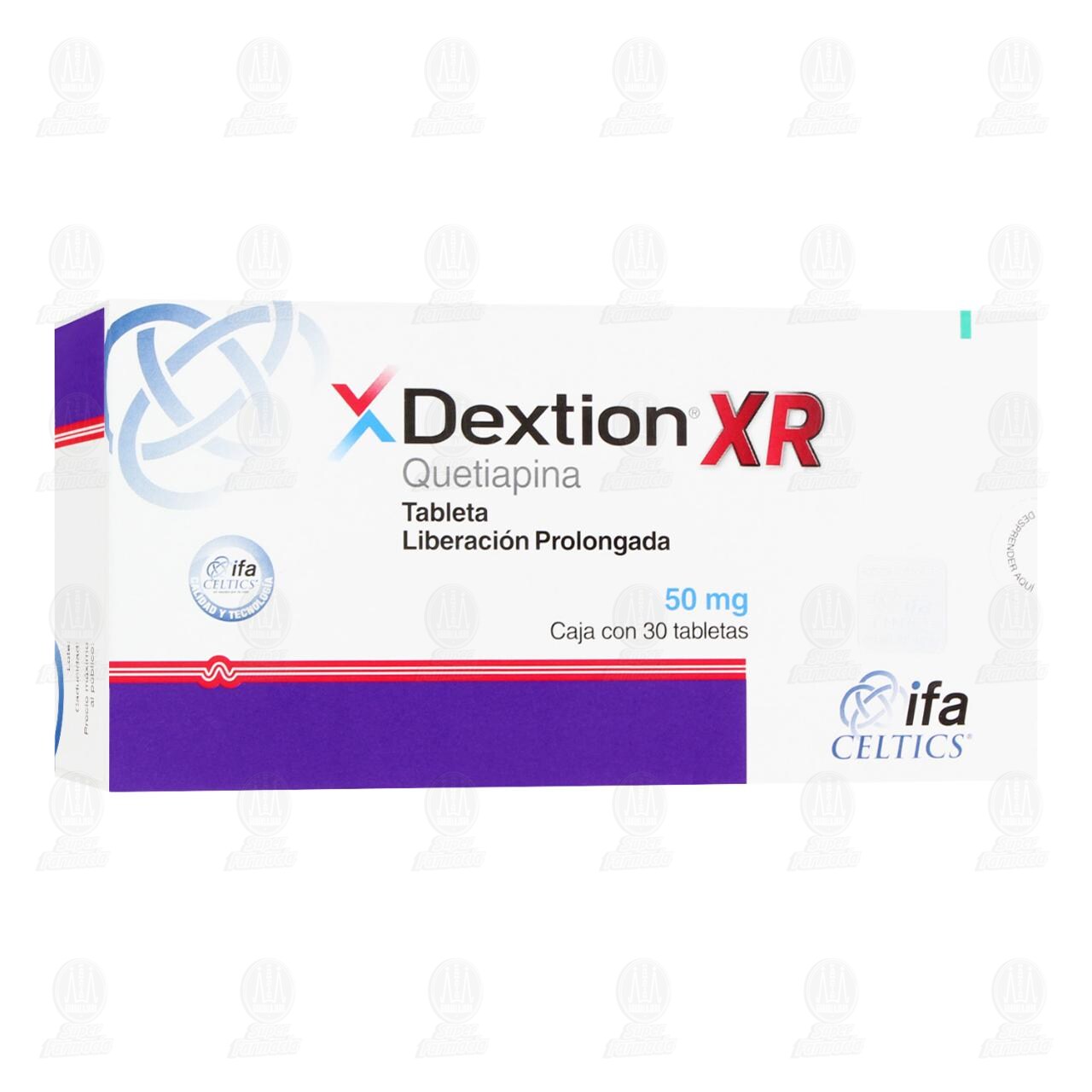 Dextion XR 50 mg, 30 Tabletas. image number 0