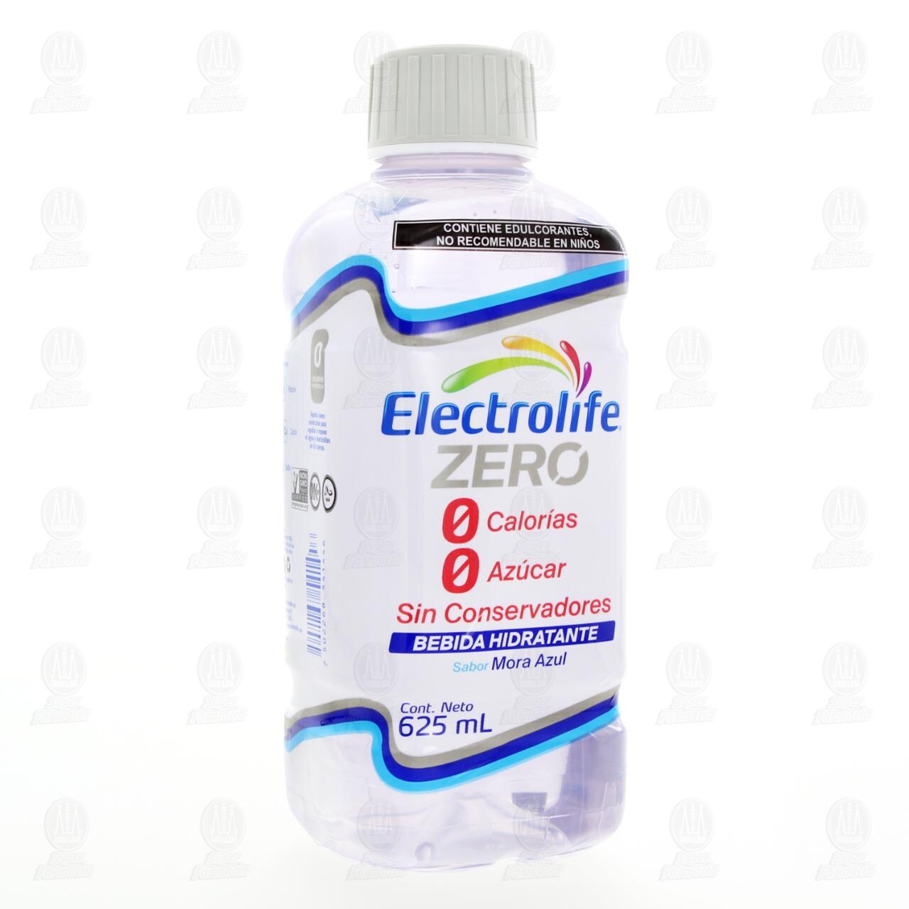 Bebida Hidratante Electrolife Zero Sabor Mora Azul, 625 ml.