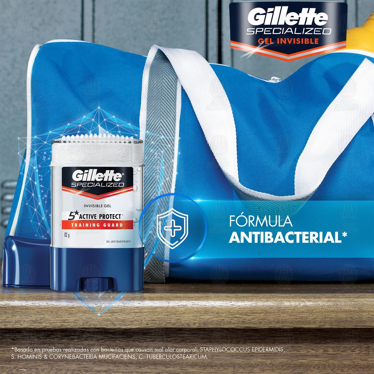 Pack  Antitranspirante Gillette Specialized Training Guard en Gel, 2 pzas de 82 gr c/u. image number 4