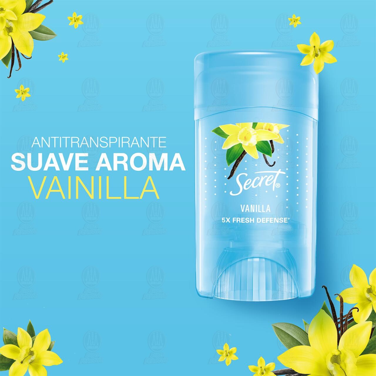 Pack Antitranspirante Secret Vanilla en Gel, 2 pzas de 45 gr c/u. image number 2