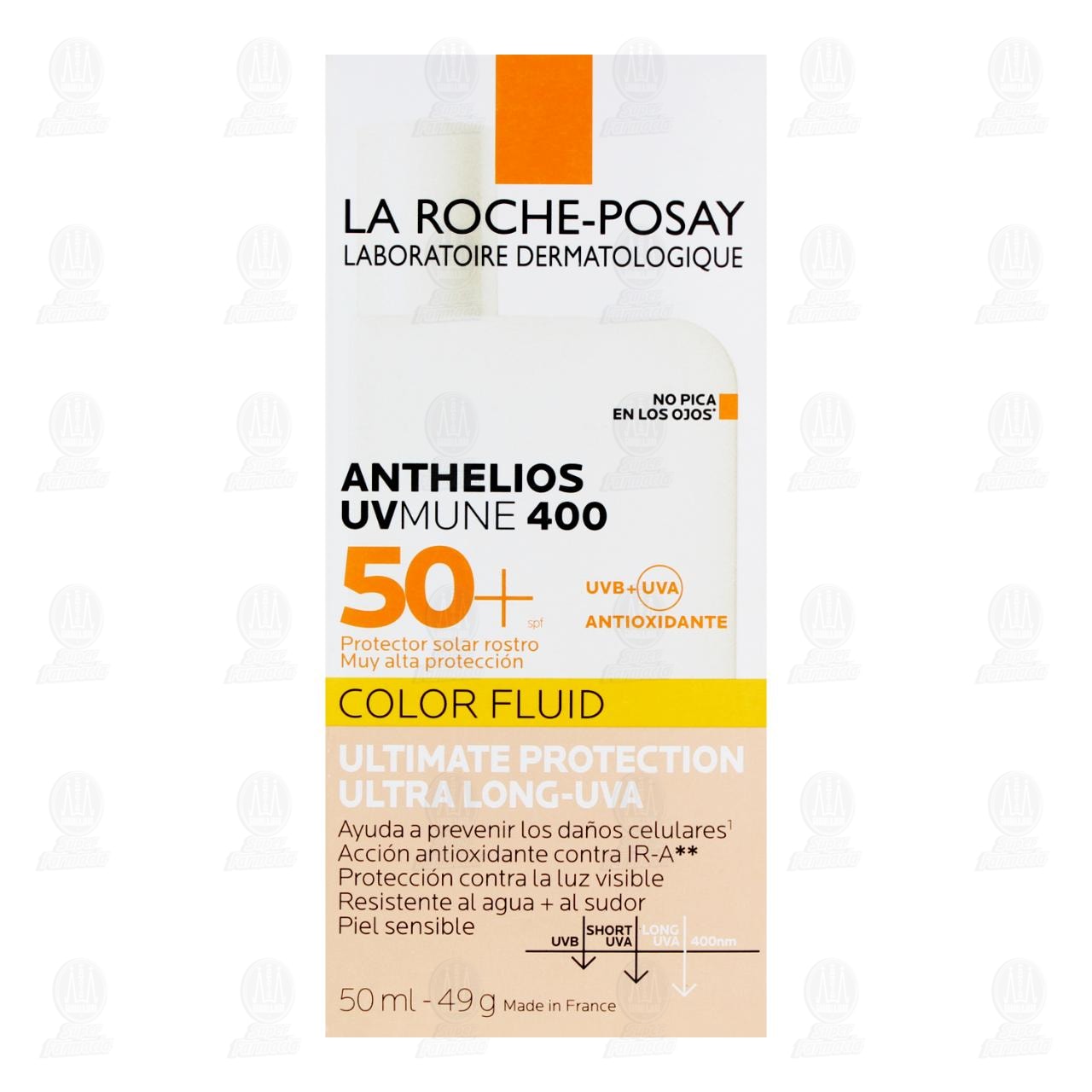 La Roche Posay Protector Solar Anthelios UvMune 400 50+ Color Fluid, 50 ml. image number 1