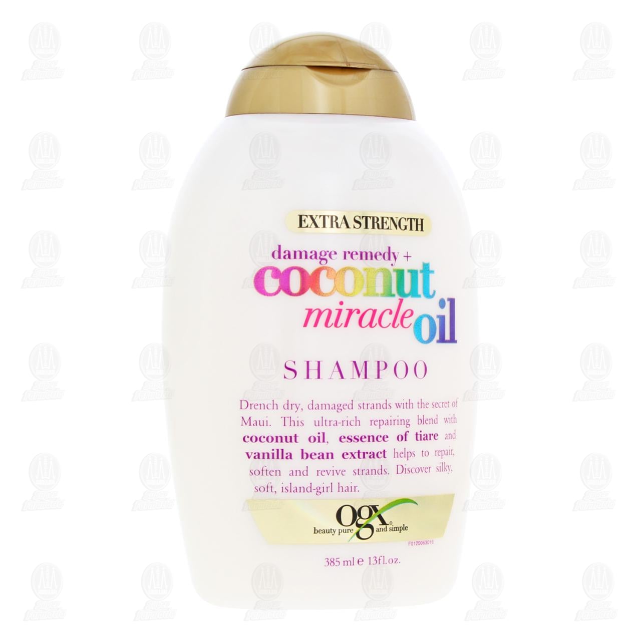 Imagen para Shampoo OGX Damage Remedy + Coconut Miracle, 385 ml.