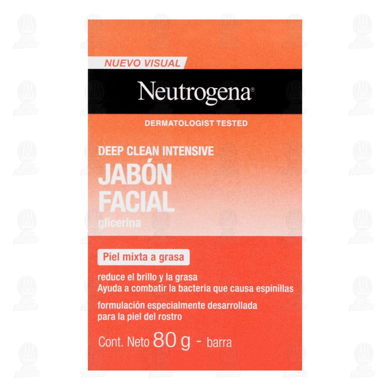 Jabón Facial en Barra Neutrogena Deep Clean Intensive Glicerina, 80 gr. image number 1