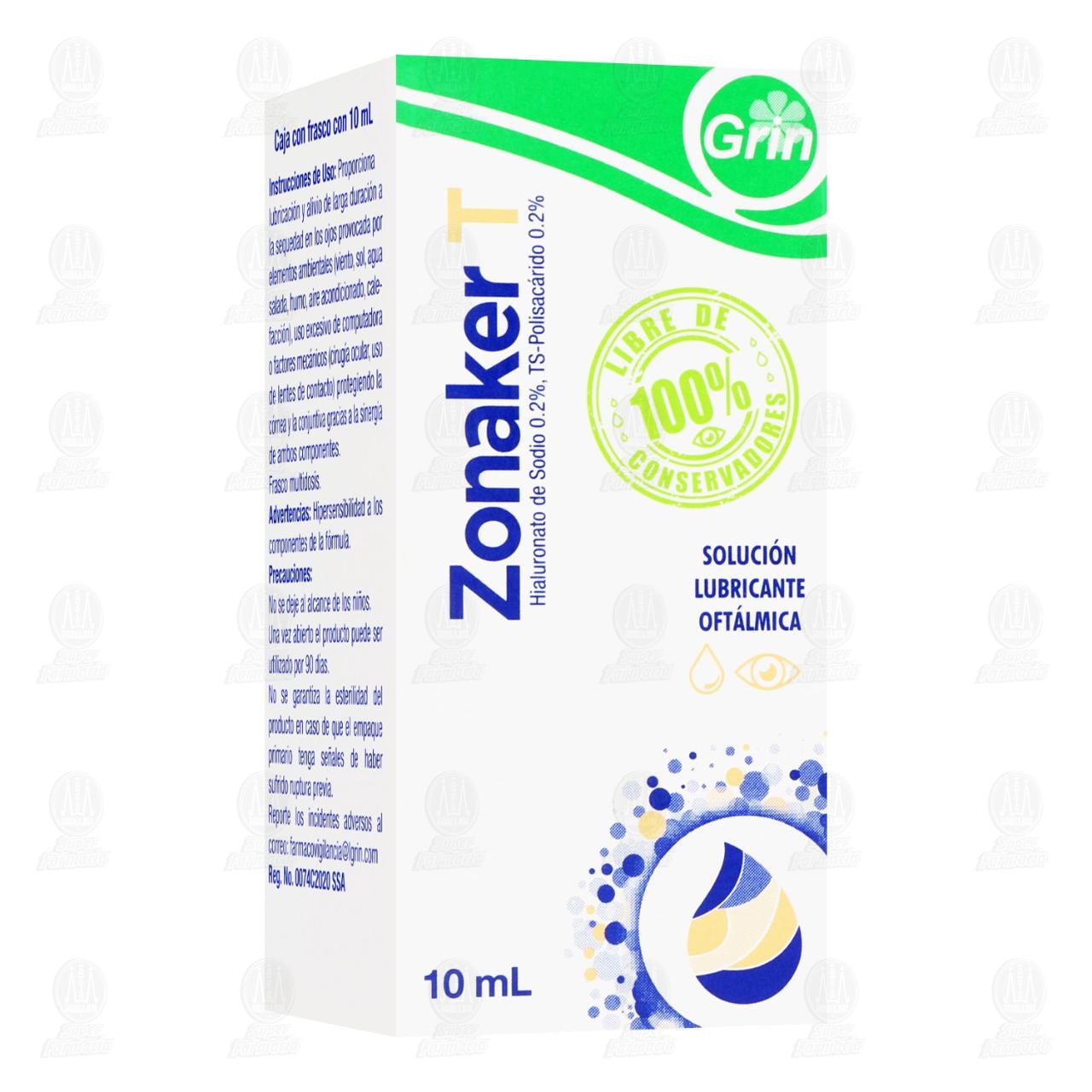 Imagen para Zonaker T Solución Oftálmica Lubricante, 10 ml.