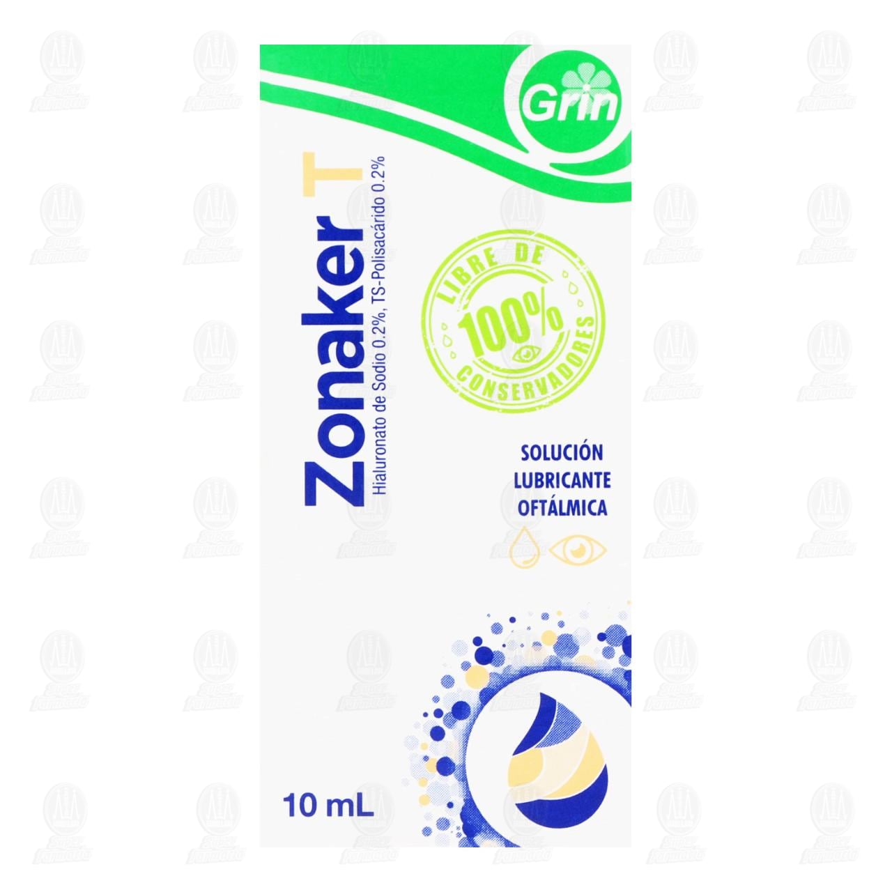 Zonaker T Soluci&oacute;n Lubricante Oft&aacute;lmica, 10 ml. image number 1