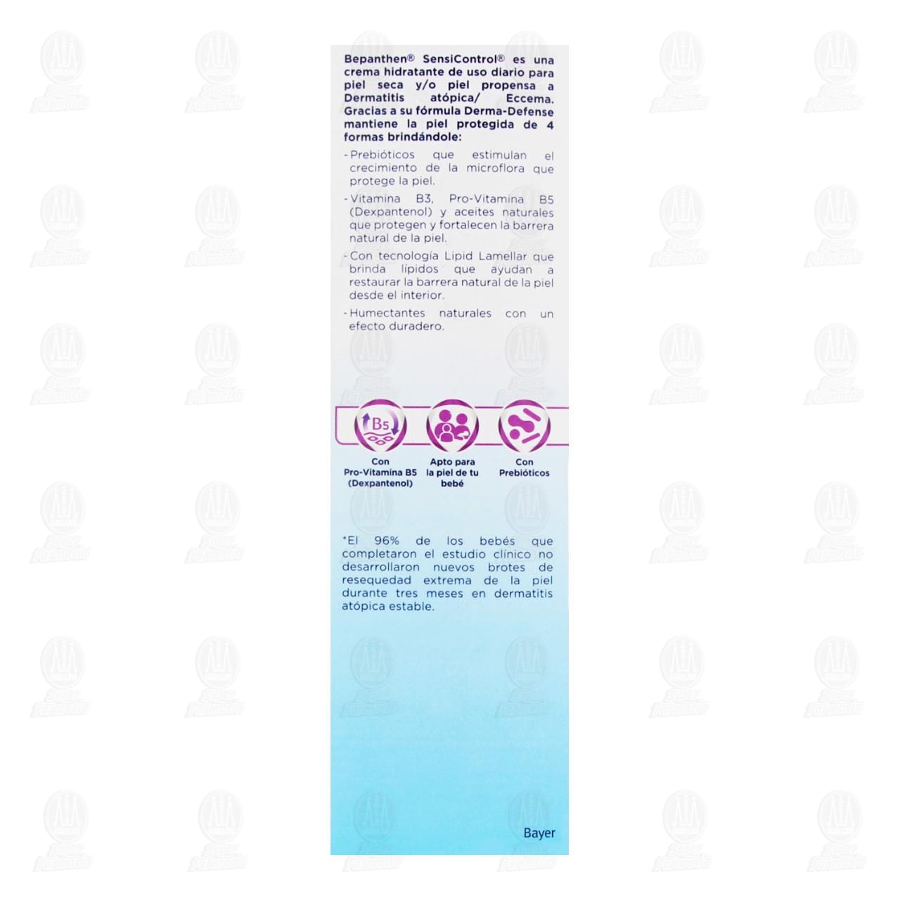 Bepanthen Crema Hidratante de Uso Diario SensiControl, 200 ml. image number 2