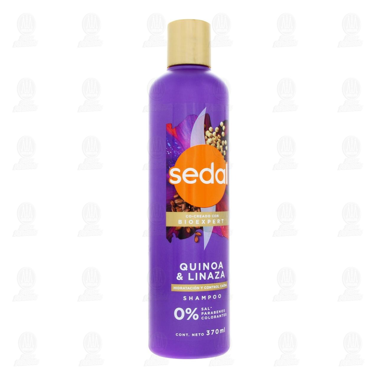 Shampoo Sedal Bioexpert Quinoa & Linaza Hidrataci&oacute;n y Control Ca&iacute;da, 370 ml. image number 0
