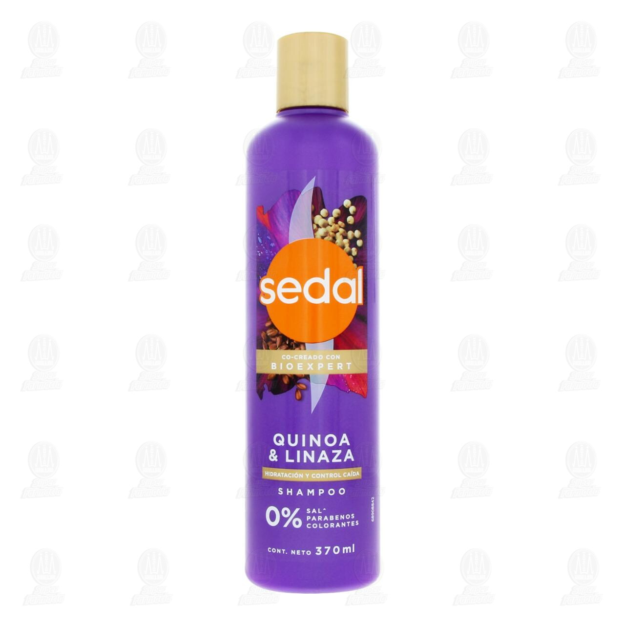 Shampoo Sedal Bioexpert Quinoa & Linaza Hidrataci&oacute;n y Control Ca&iacute;da, 370 ml. image number 1