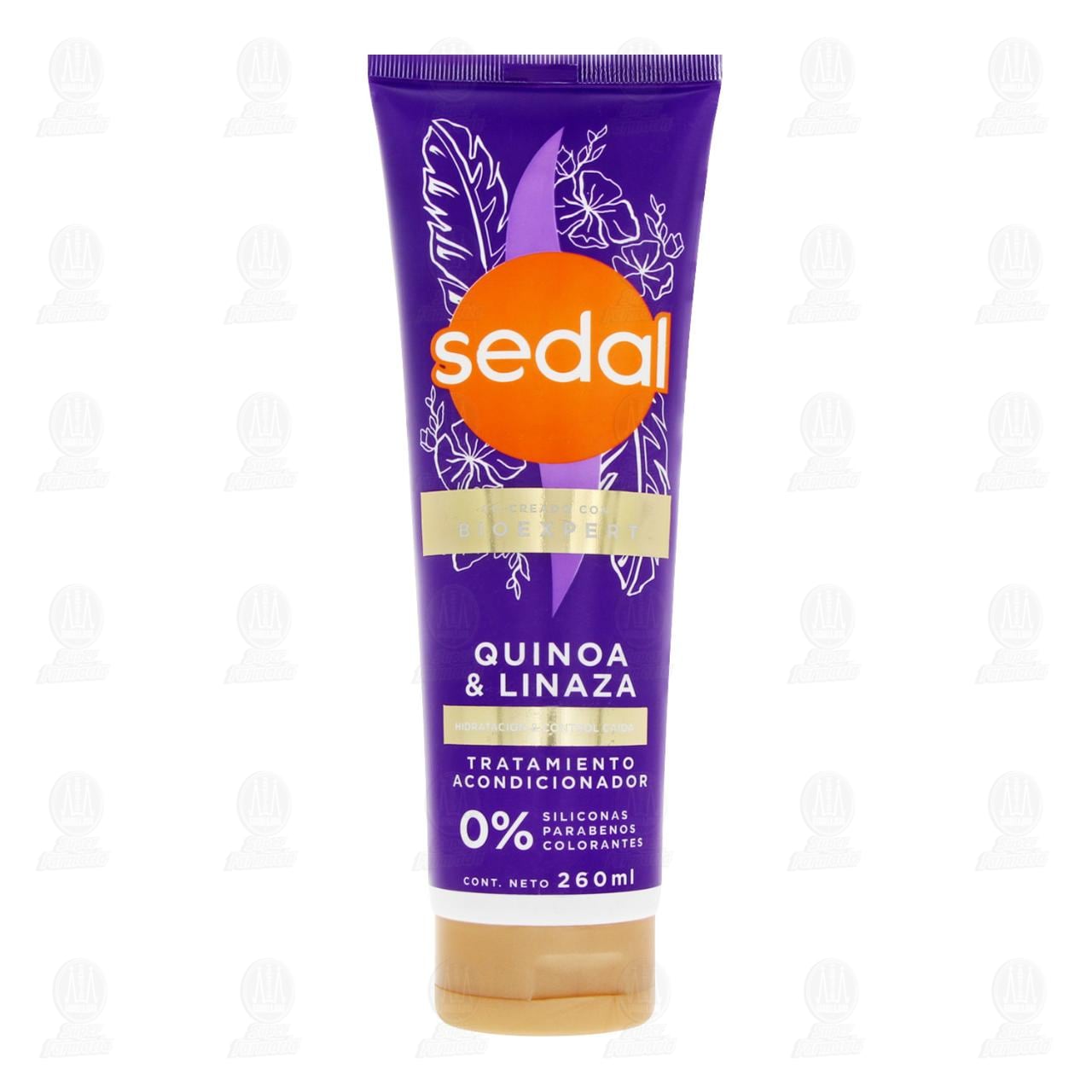 Imagen para Tratamiento Acondicionador Sedal Bioexpert Quinoa & Linaza Hidratación y Control Caída, 260 ml.