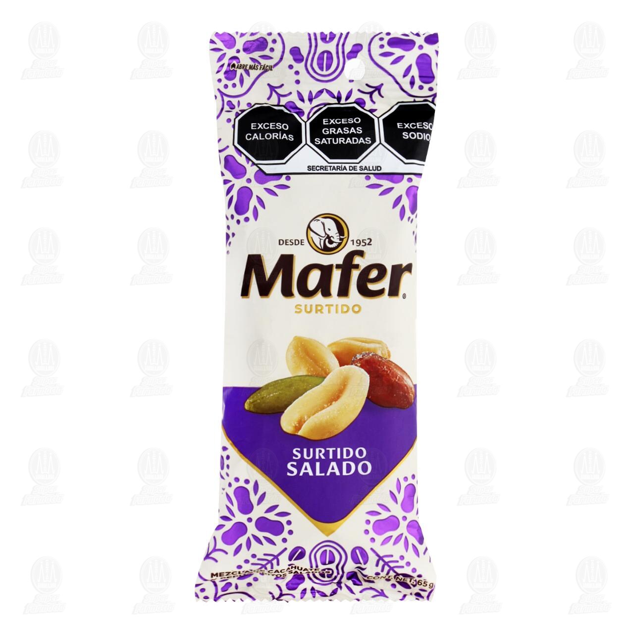 Cacahuate y Pepita Mafer Salada, 65 gr.