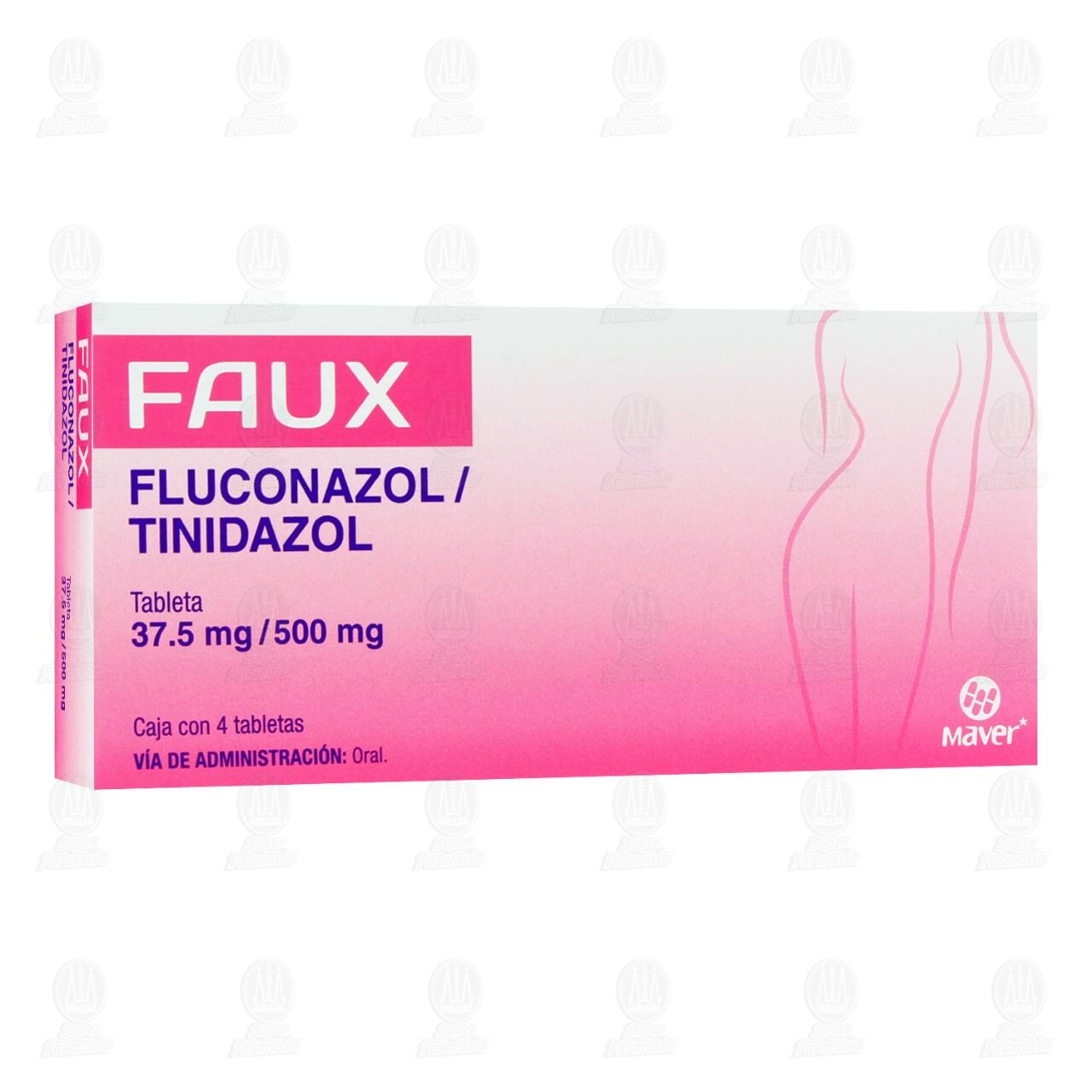 Faux 37.5mg/500mg, 4 Tabletas. image number 0