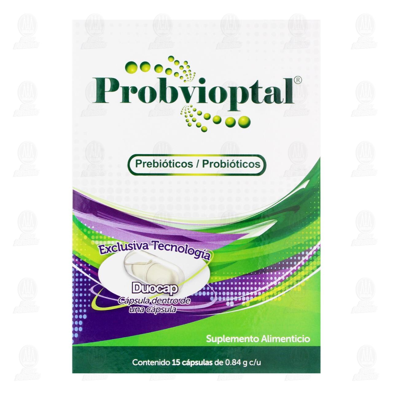 Probvioptal 0.84 gr Suplemento Alimenticio, 15 Cápsulas. image number 1