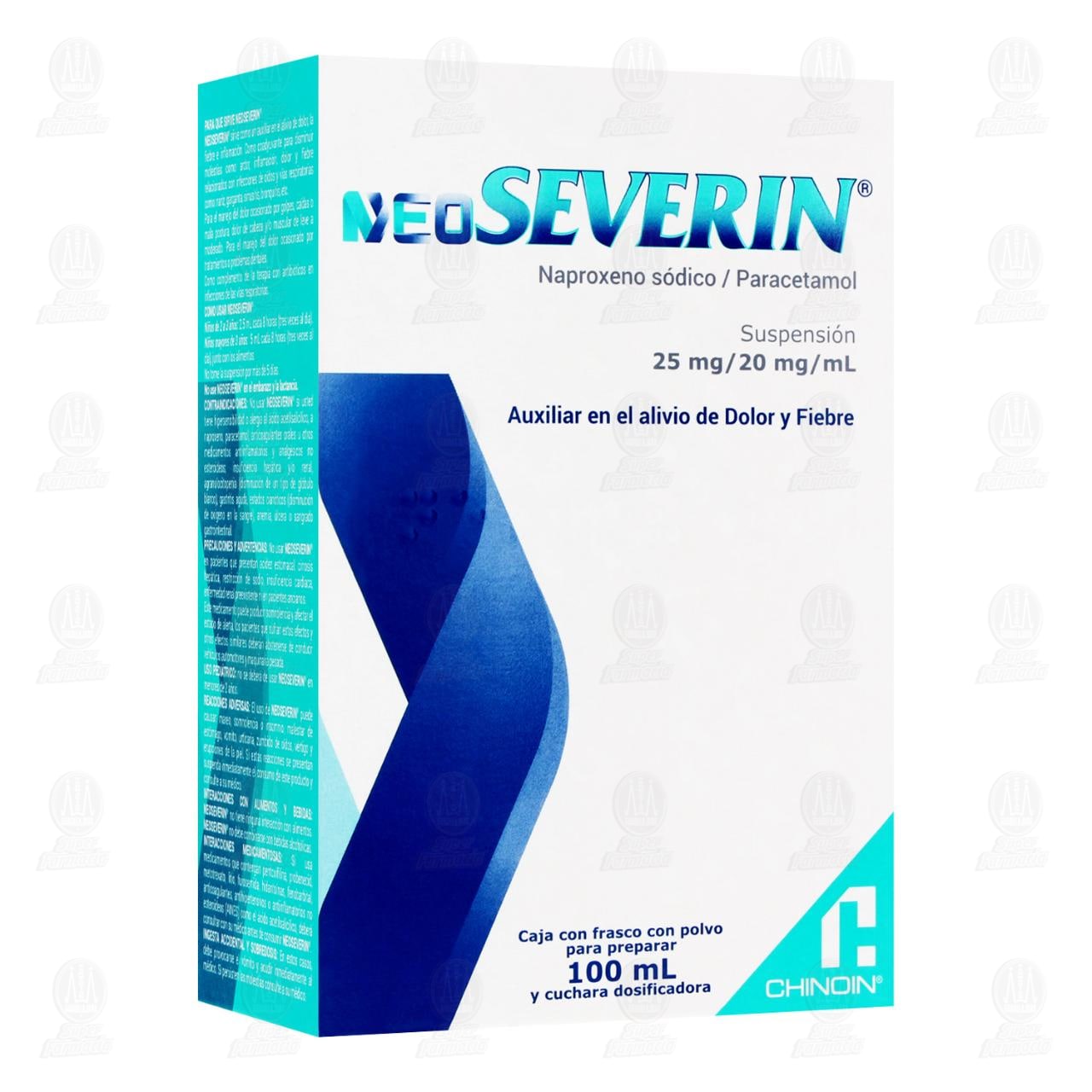 NeoSeverin 25mg/20mg/ml Suspensi&oacute;n, 100 ml. image number 0