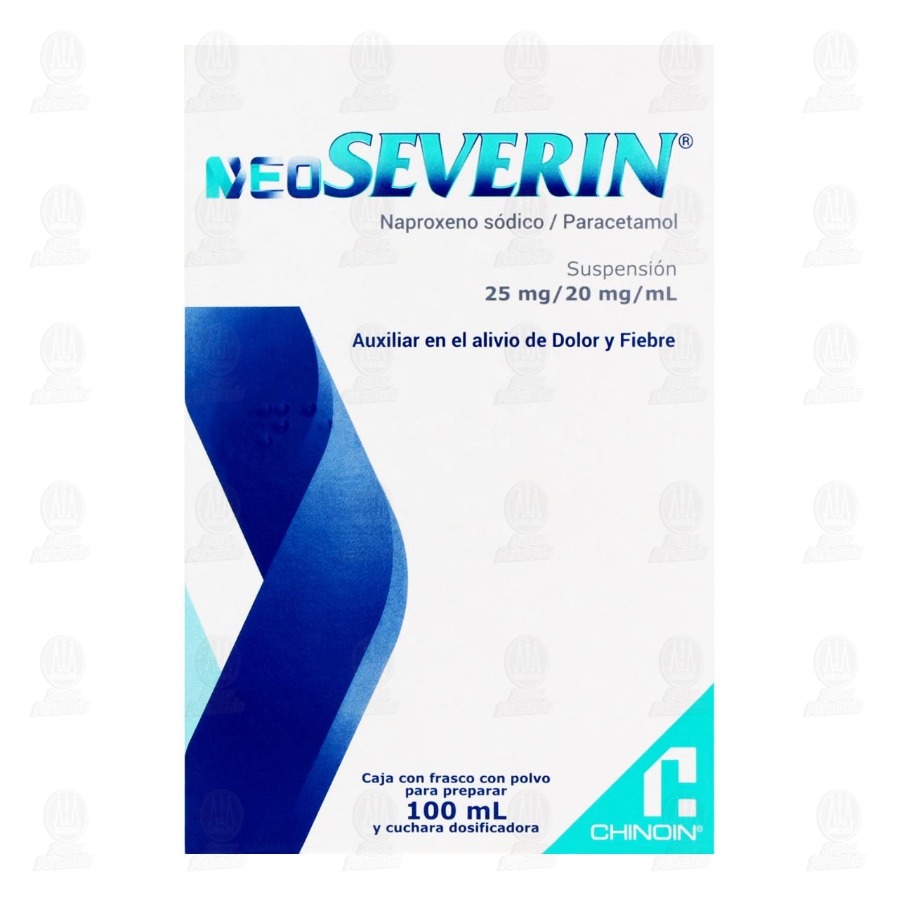 NeoSeverin 25mg/20mg/ml Suspensi&oacute;n, 100 ml. image number 1