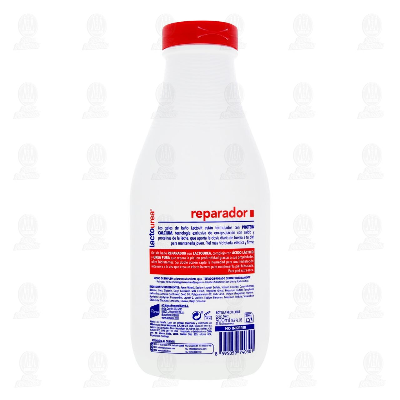 Gel Corporal Lactovit Reparador para Piel extra-seca, 500 ml. image number 2