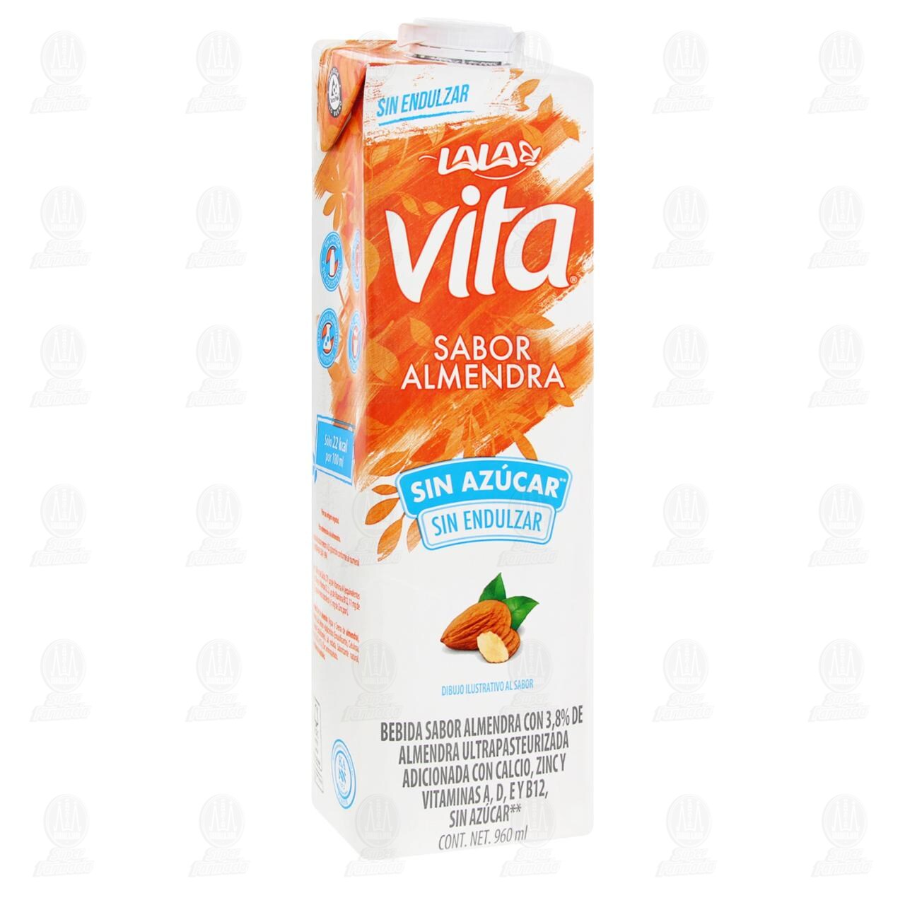 Alimento Líquido Lala Vita Almendras Sin Azúcar, 960 ml. image number 0