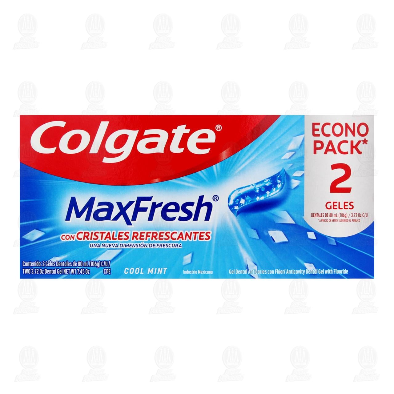 Pack Pasta Dental Colgate Max Fresh Cool Mint, 2 pzas de 80 ml c/u. image number 1