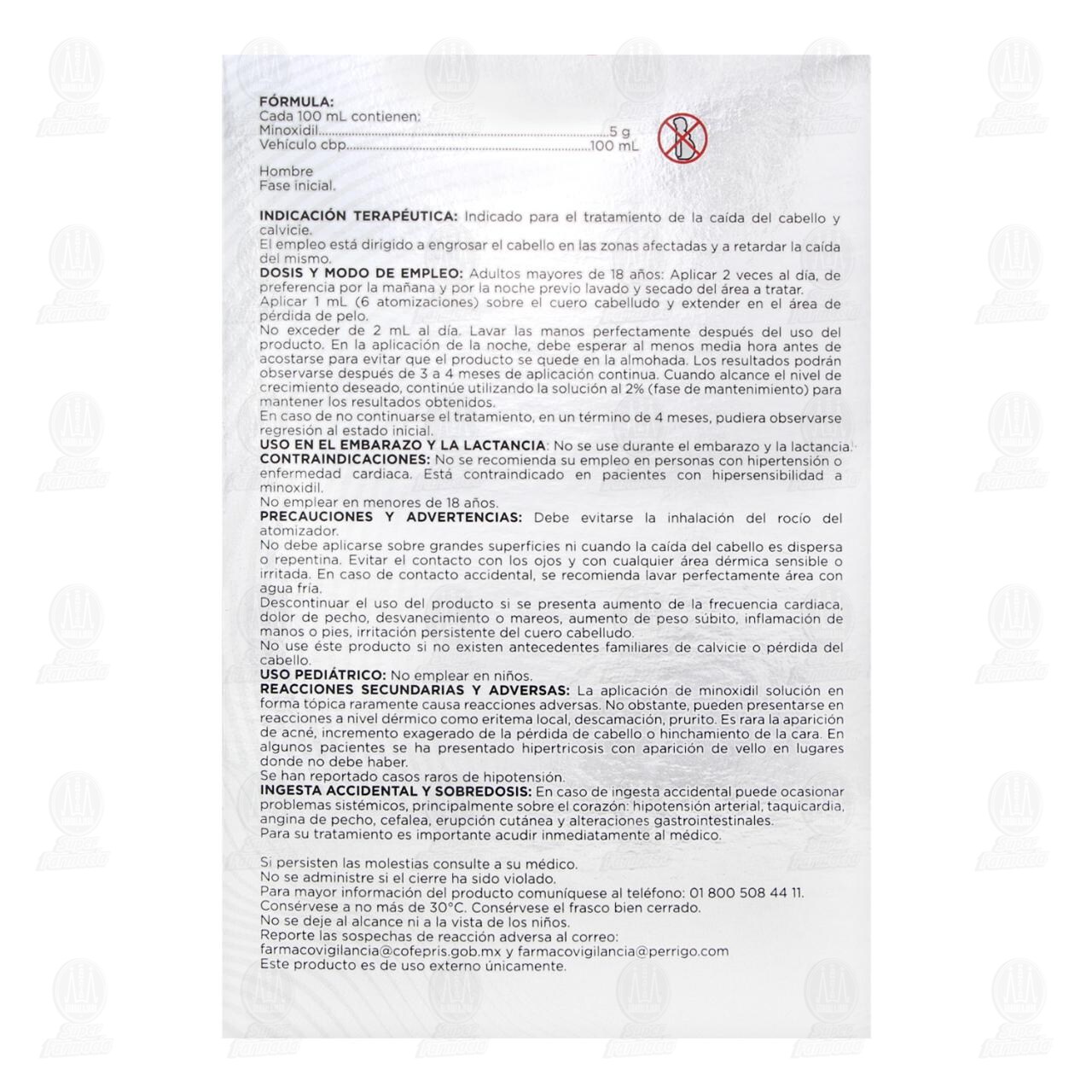 Minoxidil 5g/100ml Soluci&oacute;n T&oacute;pica, 60 ml Pharmalife. image number 2