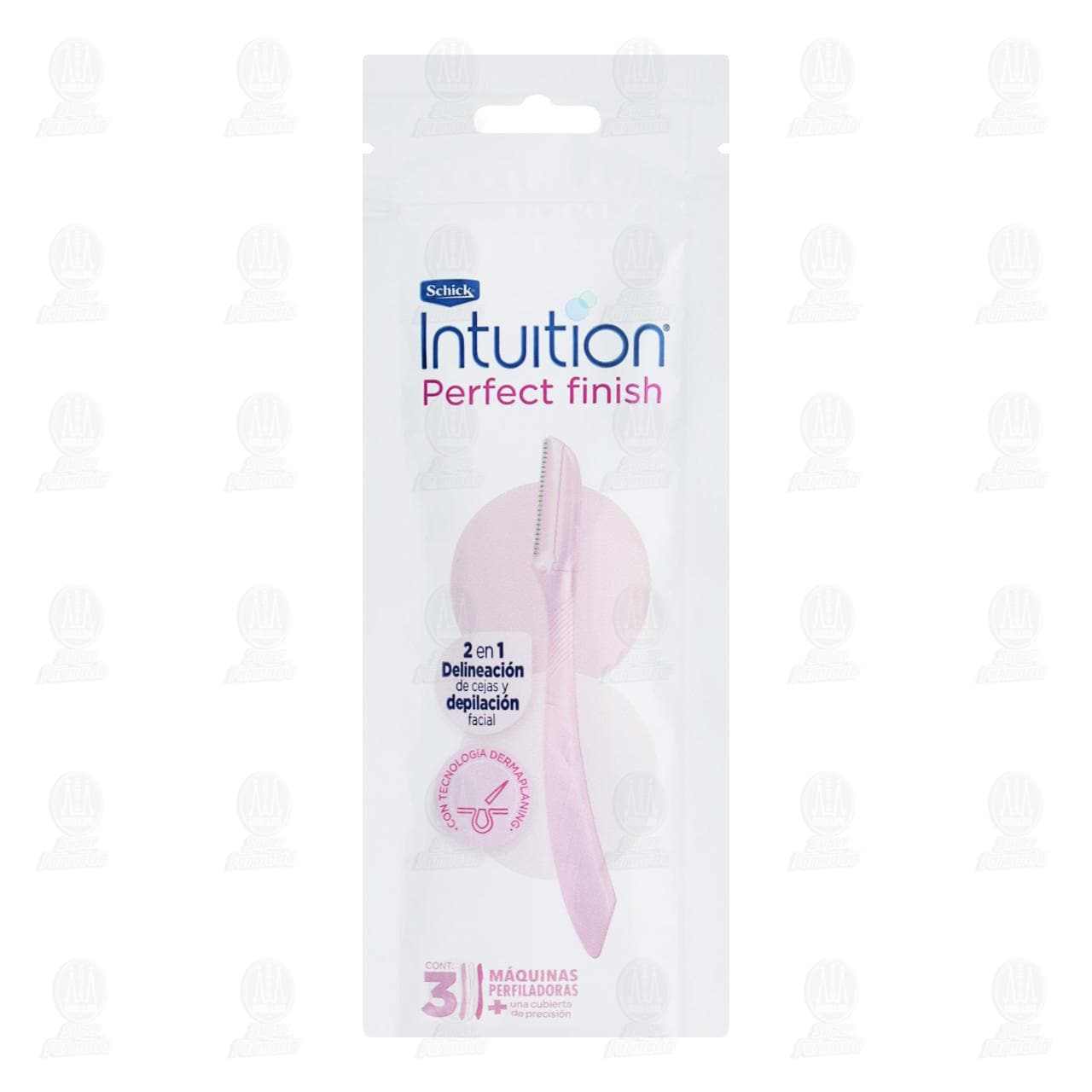 Imagen para Máquinas Perfiladoras Schick Intuition Perfect Finish 2 en 1, 3 pzas.