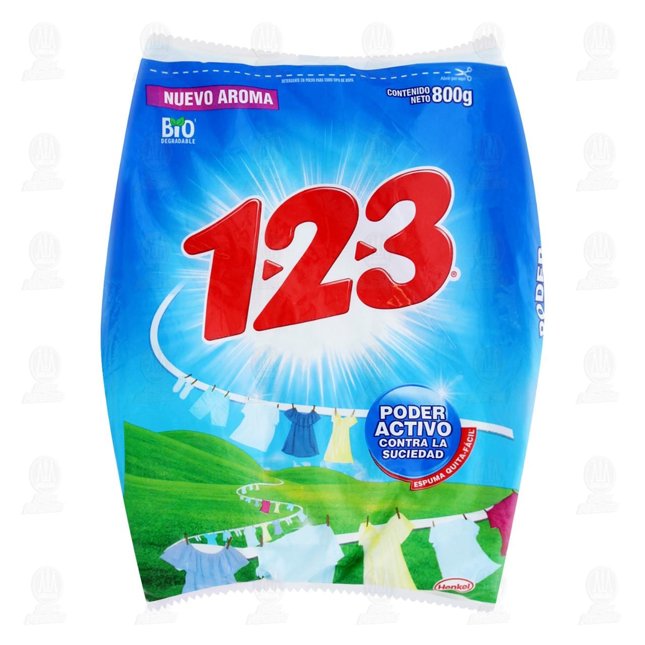 Detergente en Polvo 1-2-3 Poder Activo, 800 gr. image number 0