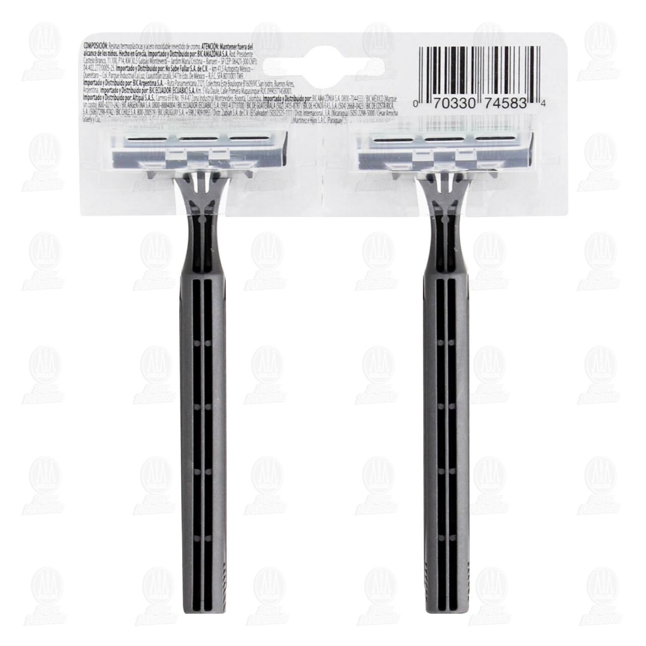 Rastrillo Bic Flex 2 Desechable, 2 pzas. image number 1