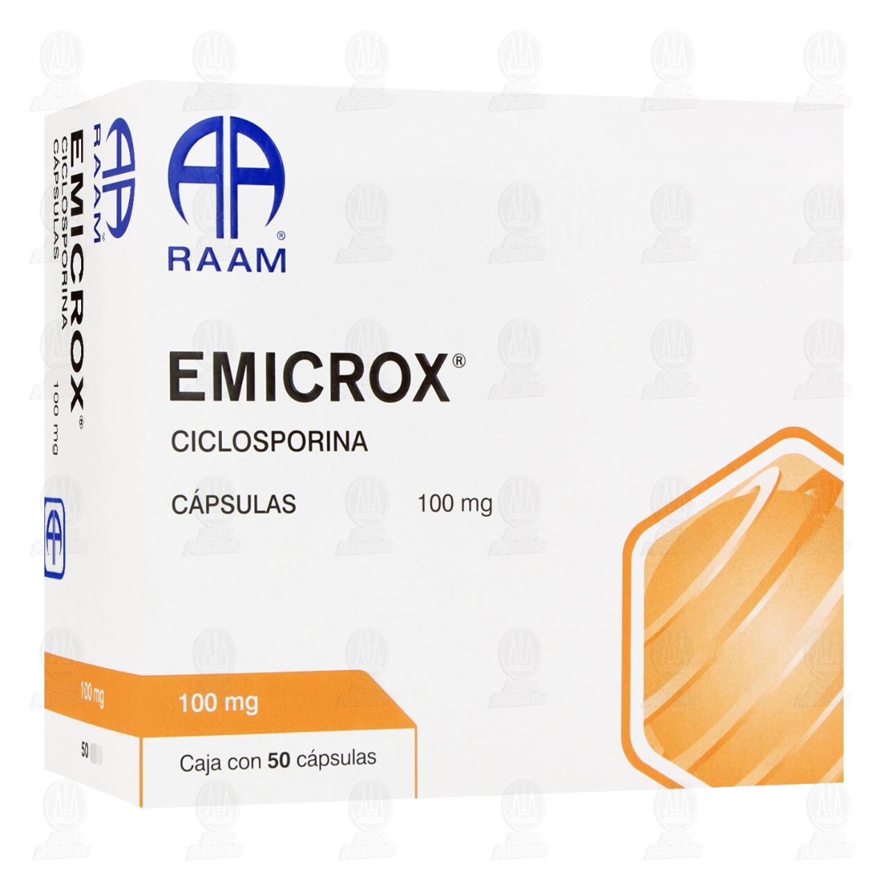 Emicrox 100 mg, 50 C&aacute;psulas.