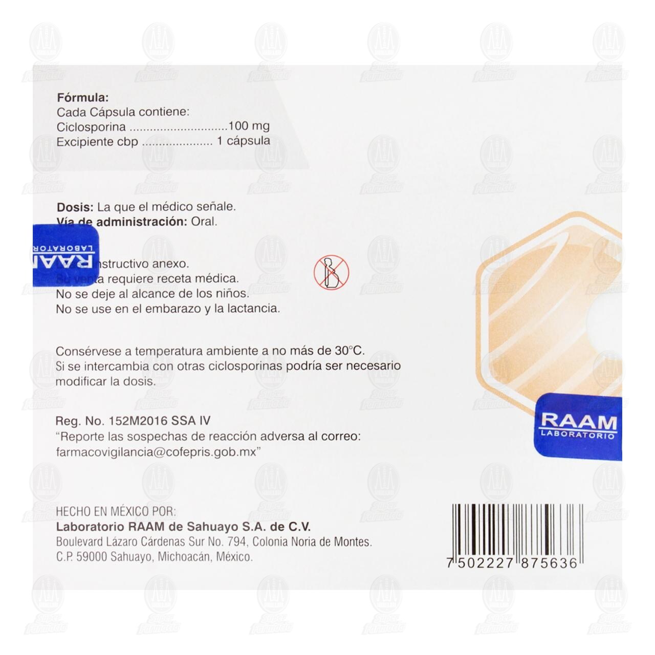 Emicrox 100 mg, 50 C&aacute;psulas. image number 2