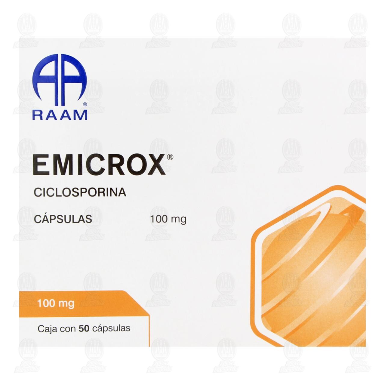 Emicrox 100 mg, 50 C&aacute;psulas. image number 1