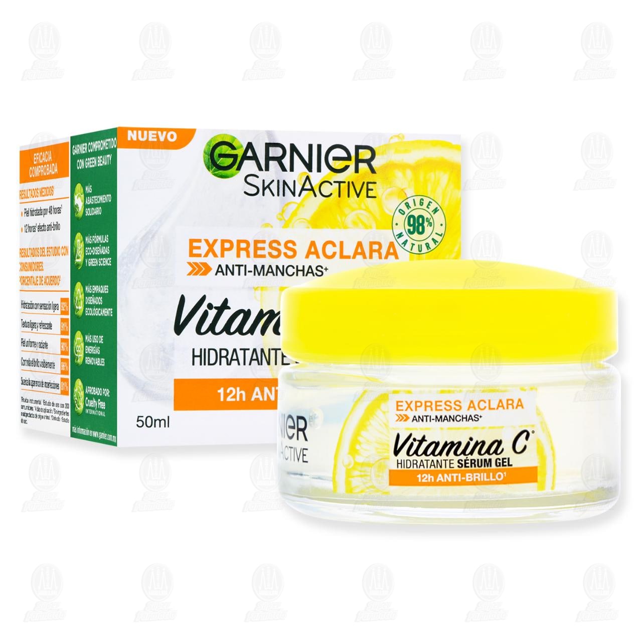 Sérum Gel Hidratante Garnier SkinActive Vitamina C, 50 ml. image number 3