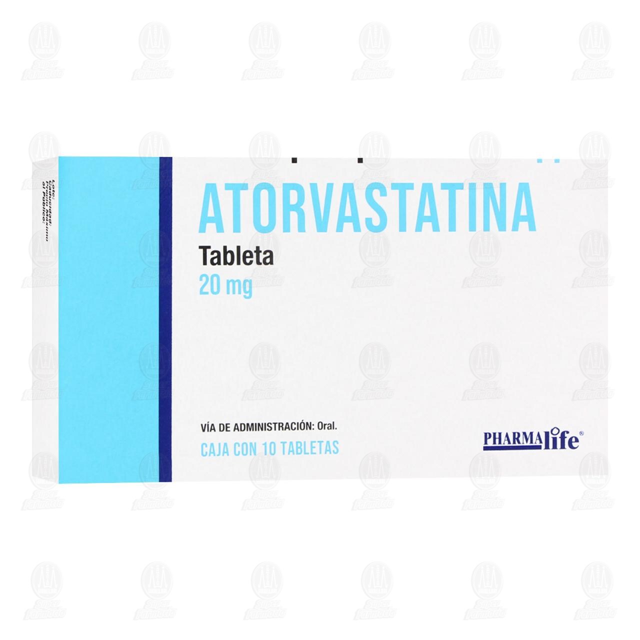 Atorvastatina 20 mg, 10 Tabletas Pharmalife. image number 0