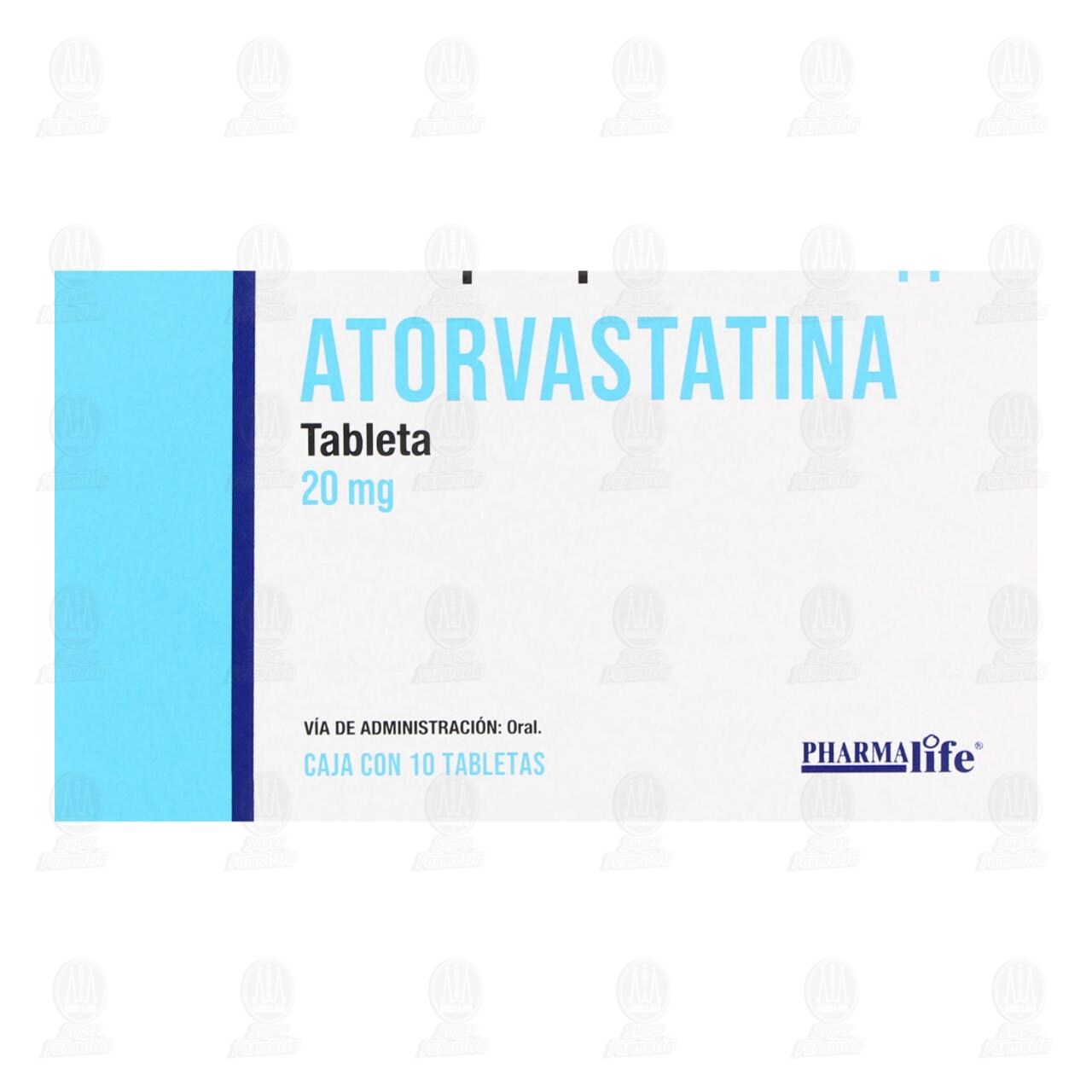 Atorvastatina 20 mg, 10 Tabletas Pharmalife. image number 1