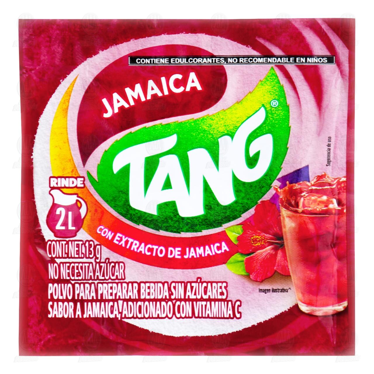 Bebida en Polvo Tang Sabor Jamaica, 13 gr.