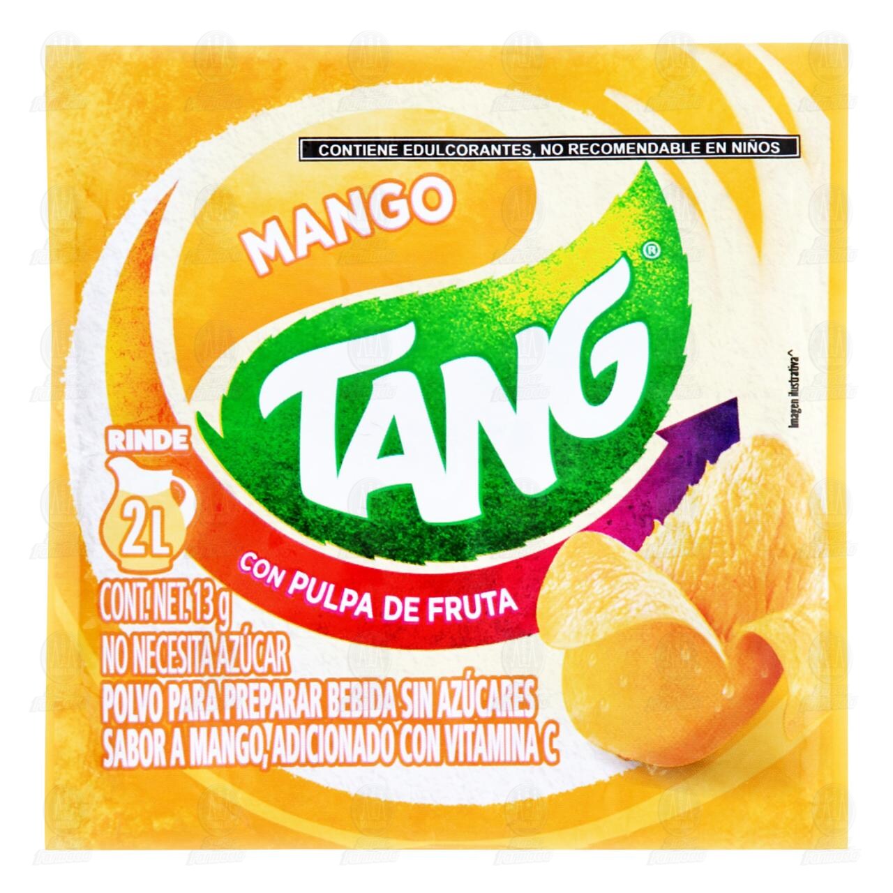Bebida en Polvo Tang Sabor Mango, 13 gr.