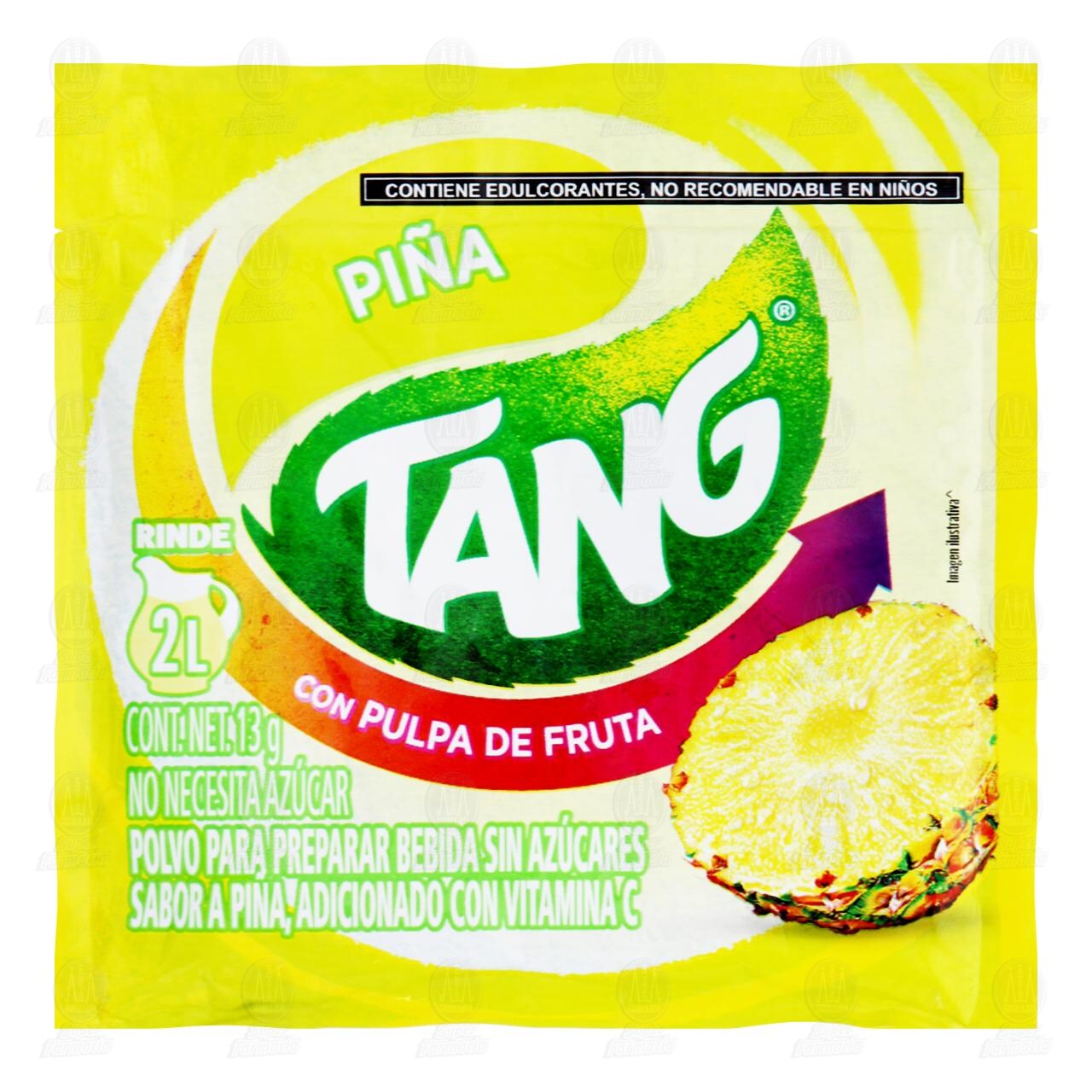 Bebida en Polvo Tang Sabor Piña, 13 gr.