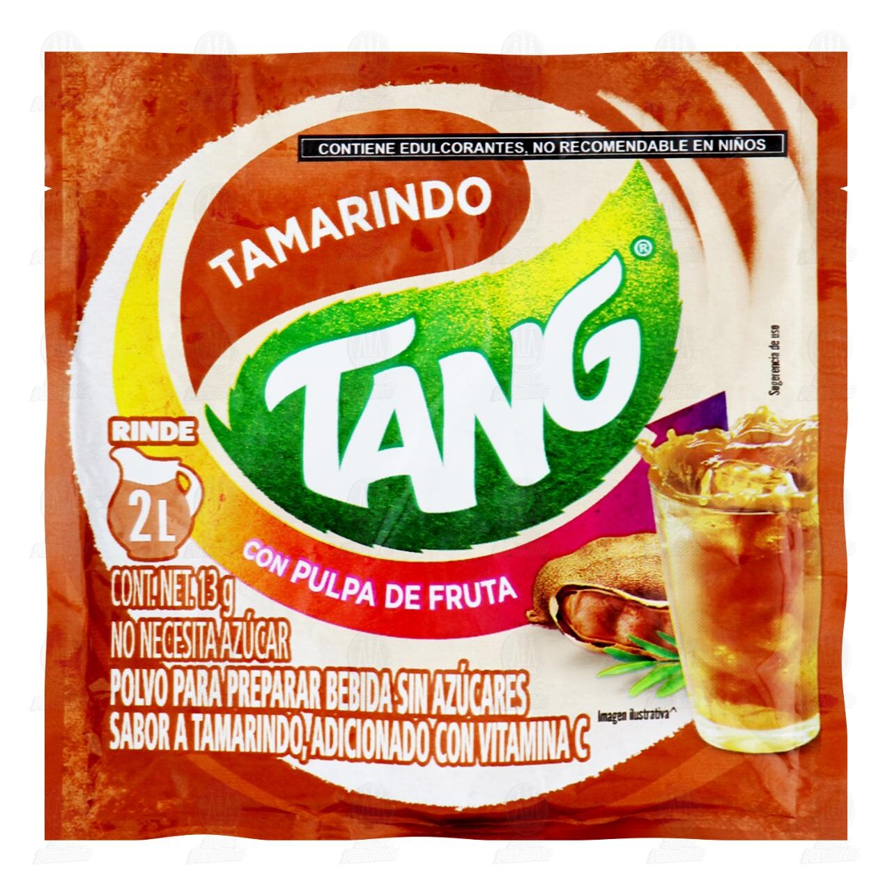Bebida en Polvo Tang Sabor Tamarindo, 13 gr.