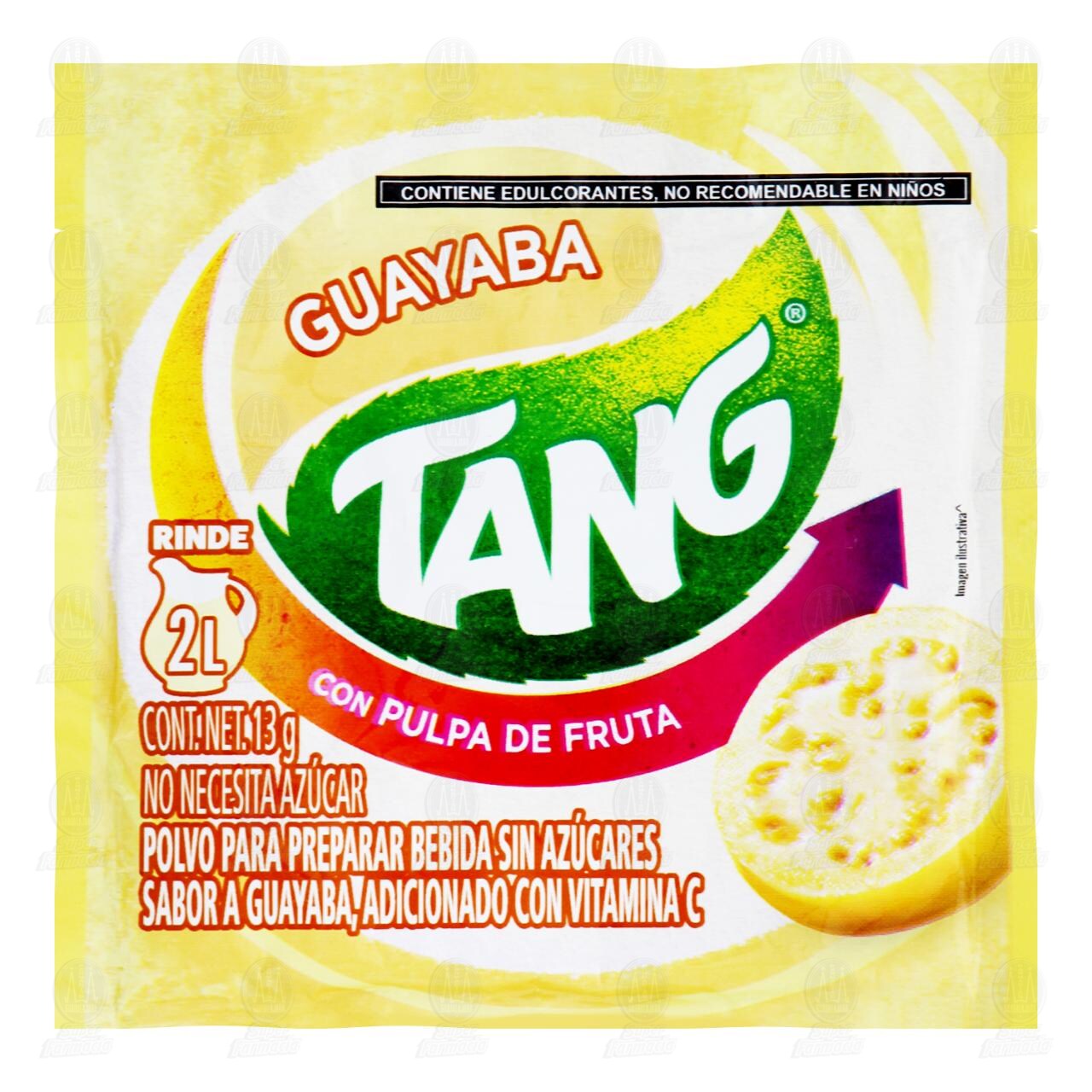 Bebida en Polvo Tang Sabor Guayaba, 13 gr.