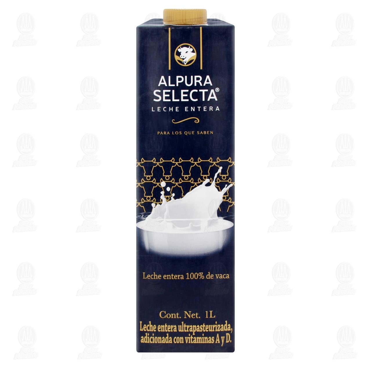 Leche Entera Alpura Selecta Ultrapasteurizada, 1 l. image number 1