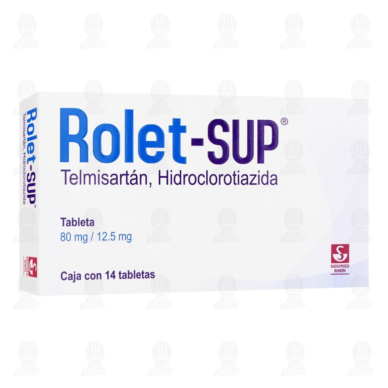 Imagen para Rolet-Sup 80mg/12.5mg, 14 Tabletas.