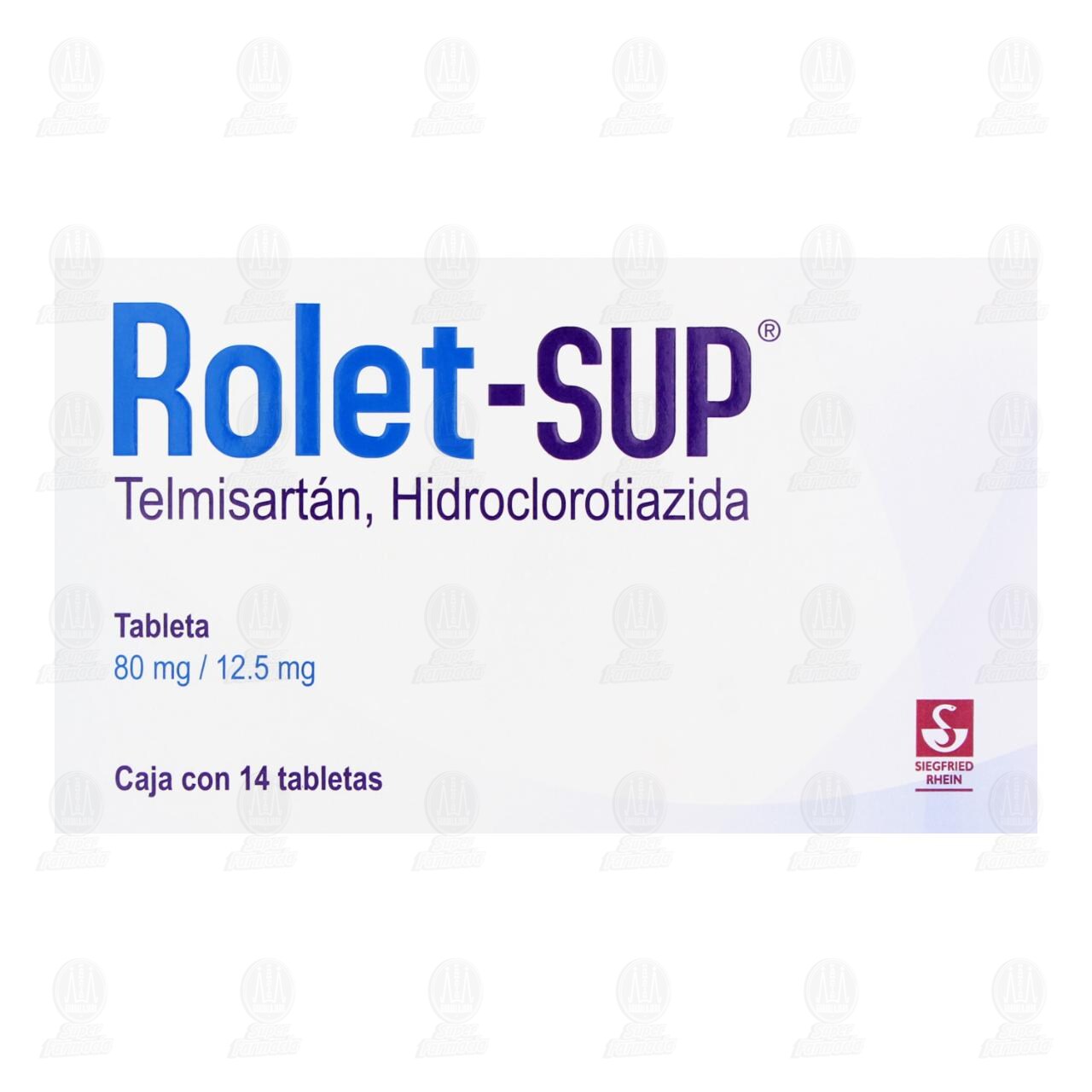 Rolet-Sup 80mg/12.5mg, 14 Tabletas. image number 1