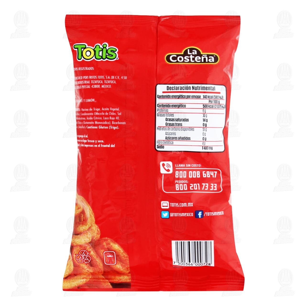 Botana Totis Donitas Chile y Lim&oacute;n, 28 gr. image number 1